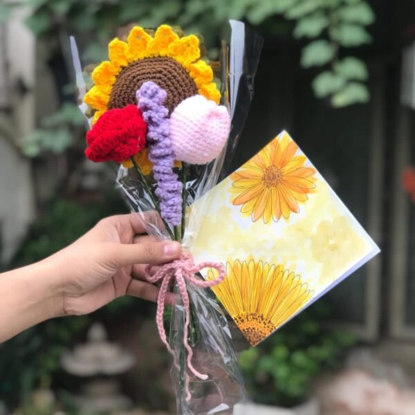 Handcrafted Mixed Bloom Bouquet - Image 2
