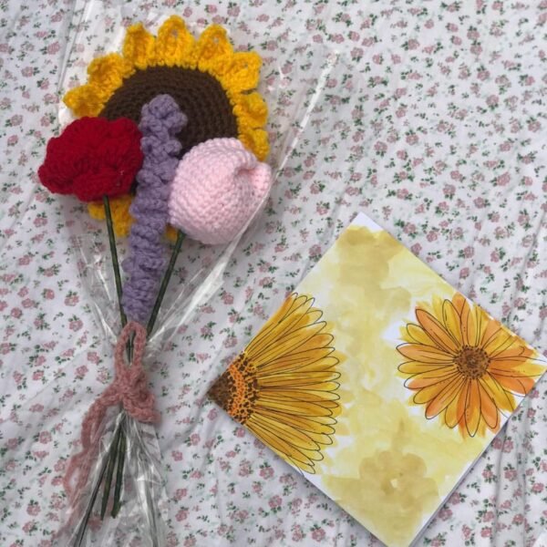 Handcrafted Mixed Bloom Bouquet - Image 4