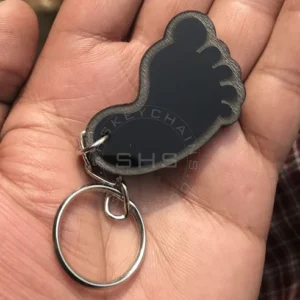 Pedicure-Foot-Shaped-Acrylic-Keychain-