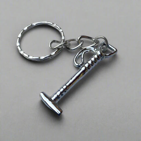 Polo-Stick-Keychain-silver