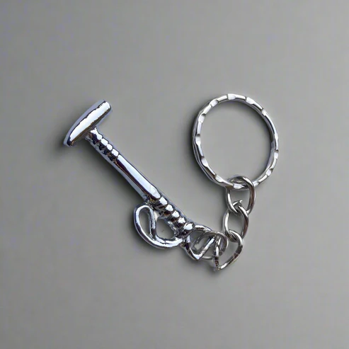 Polo-Stick-Keychain-silver