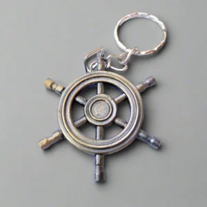 Ship-Wheel-keyring-Antique-mini