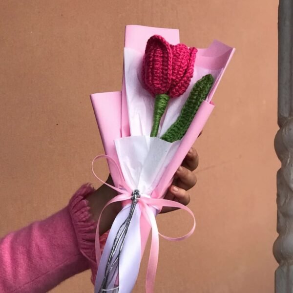 Handcrafted Tulip Delight Bouquet - Image 4