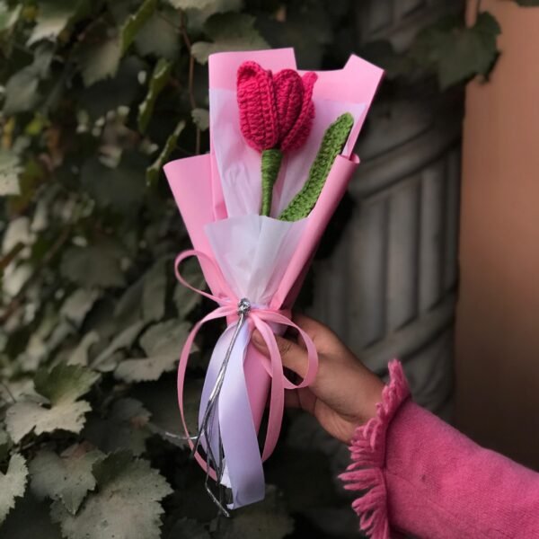 Handcrafted Tulip Delight Bouquet - Image 5