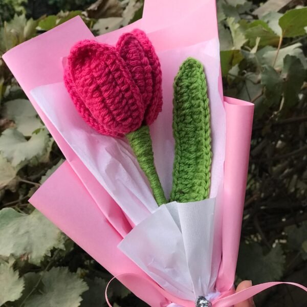 Handcrafted Tulip Delight Bouquet - Image 3