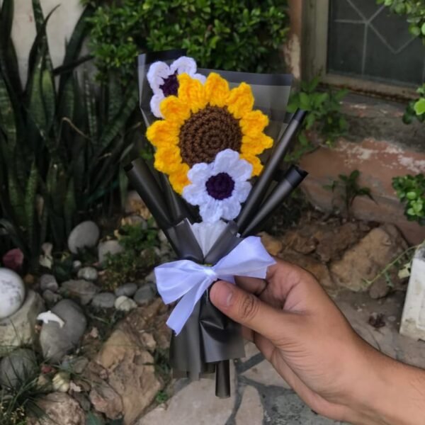 Handcrafted Sunflower Bliss Bouquet - Image 3