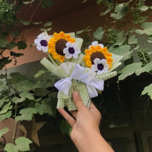 Handcrafted Sunflower Bliss Bouquet - Image 4