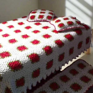 Handmade Floral Crochet Bed Sheet