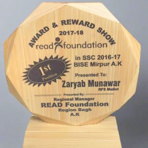 Hexagonal Polished MDF Award