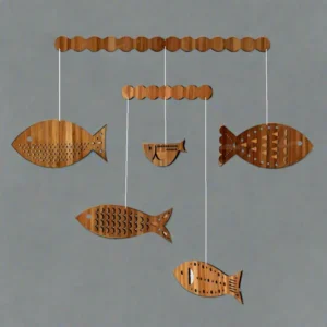 Wooden Fish Chimes for Kids