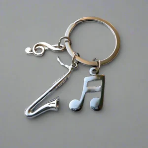 Saxophone-with-Musical-Notes-keychain