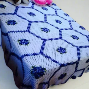 Handcrafted Crochet Bed Sheet Cover