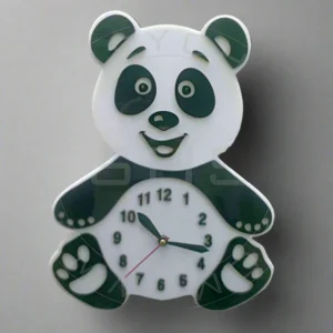 Panda Kids Wooden Wall Clock