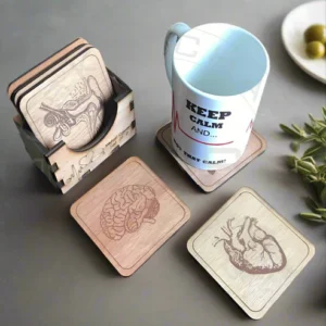 Medical Theme Coaster Set Holder
