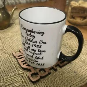 Coffee Theme Wooden Coaster Set